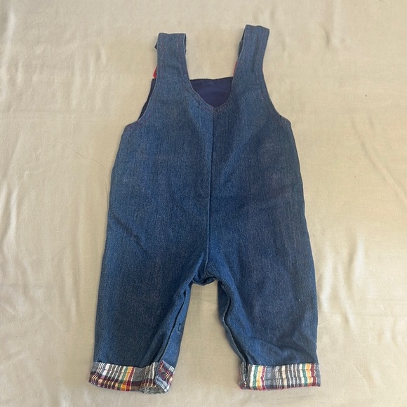 Fisher-Price Blue and Red Overalls with Star Patch - Picture 4 of 4